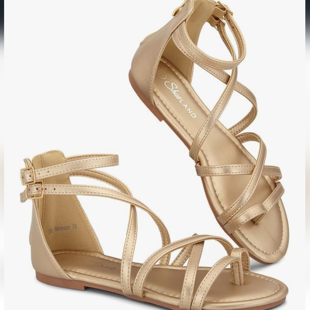 Shoe Land Monaco Strappy Sandals